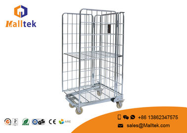 Chrome Plated Material Carrying Trolley Customized Logo With Wheels