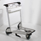 Free Logo Design  Stainless Steel Airport Luggage Trolley Airport Luggage  Trolley Cart