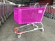 Light Weight Durable Plastic Shopping Trolley 180L Logo Print On Handle