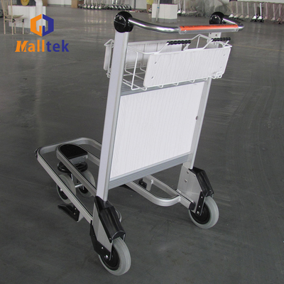 Aluminum Alloy Airport Luggage Trolley Using Airport With Handle Released Brake