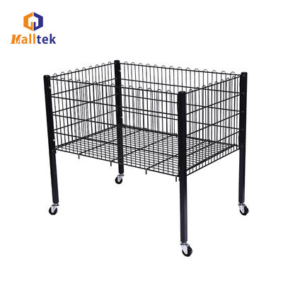 Custom Promotion cage Capacity Stackable Wire Baskets