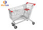 Power Coated European Style Small Grocery Shopping Carts Custom Logo Printing